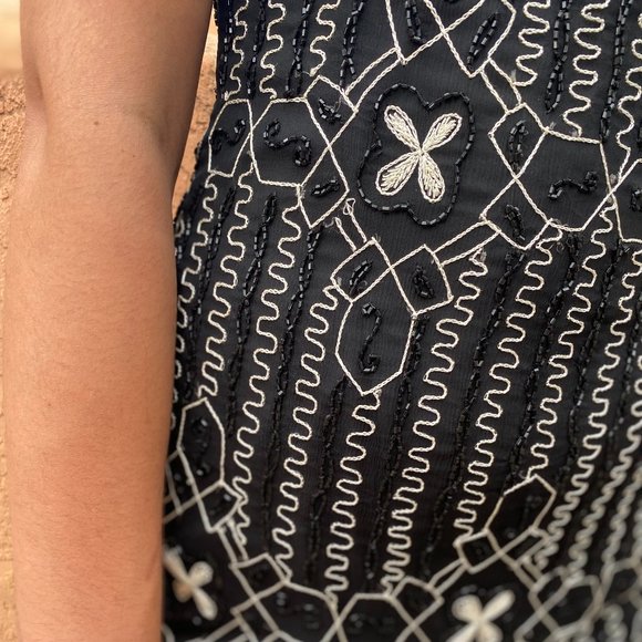 Vintage Beaded Cocktail Dress - Picture 5 of 5